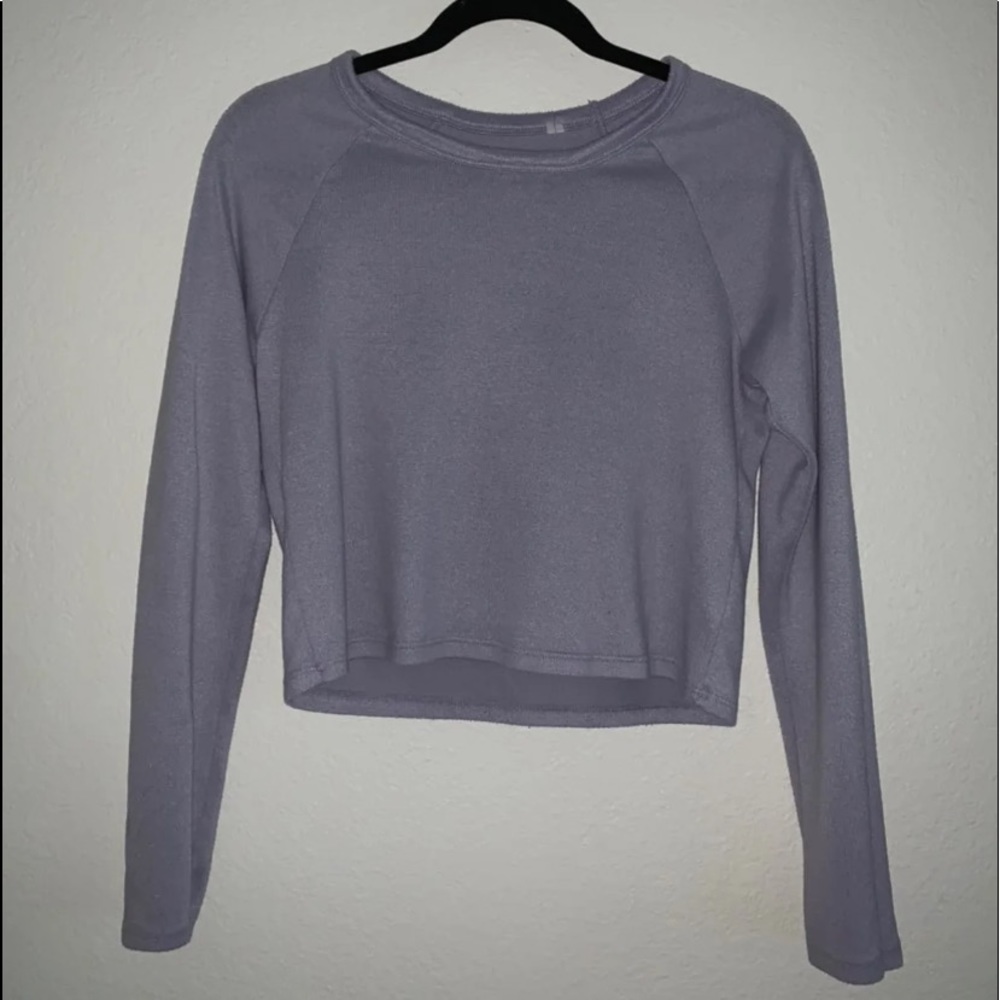 PACSUN- Lilac Cropped Long Sleeve